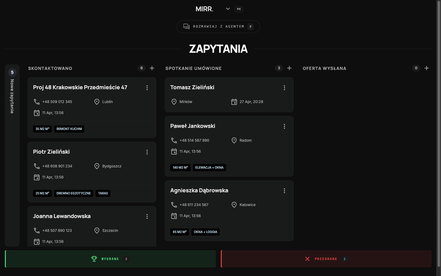 Tablica zapytań